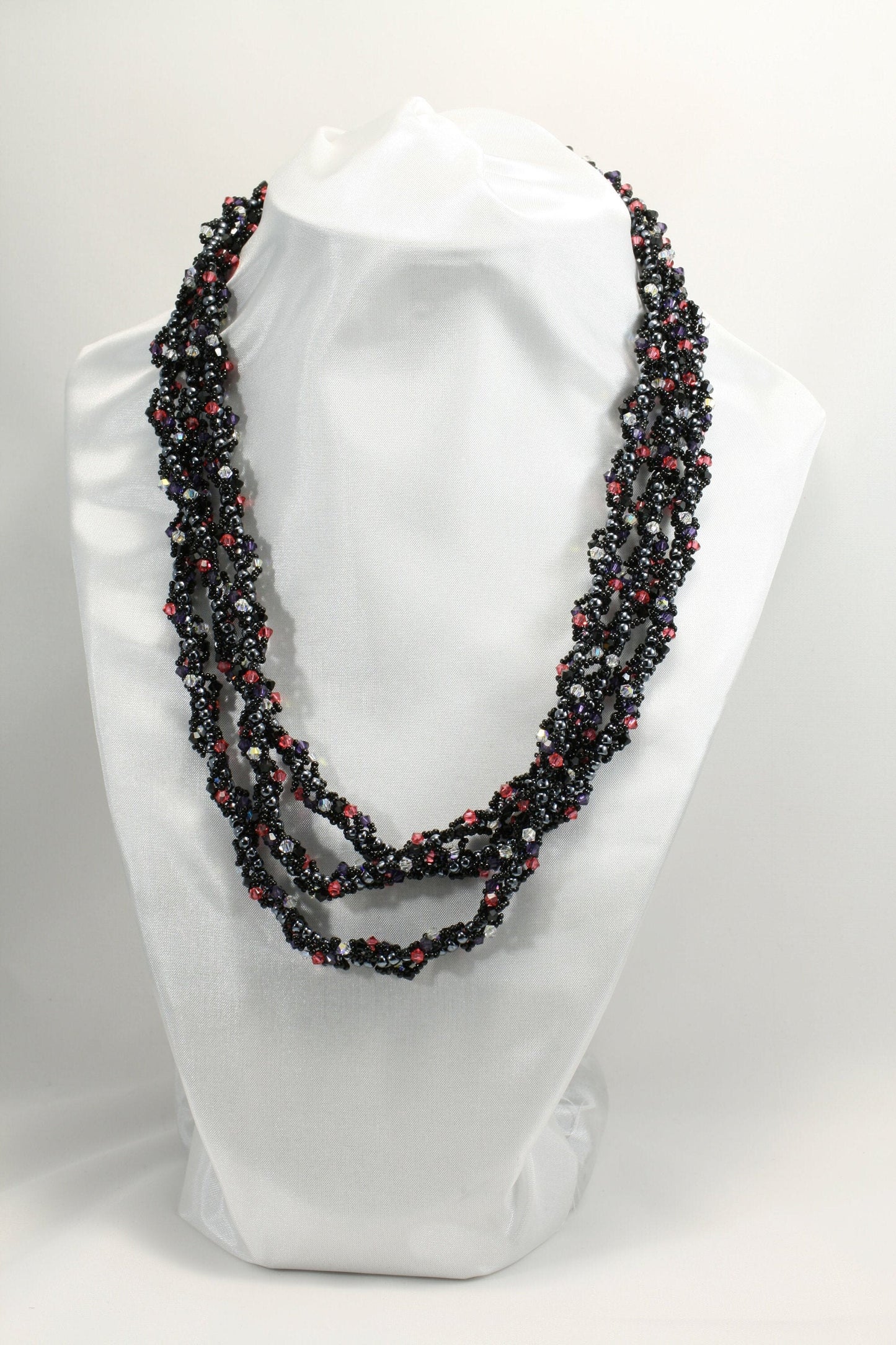 Spiral Rope Endless No Clasp Beaded Necklace