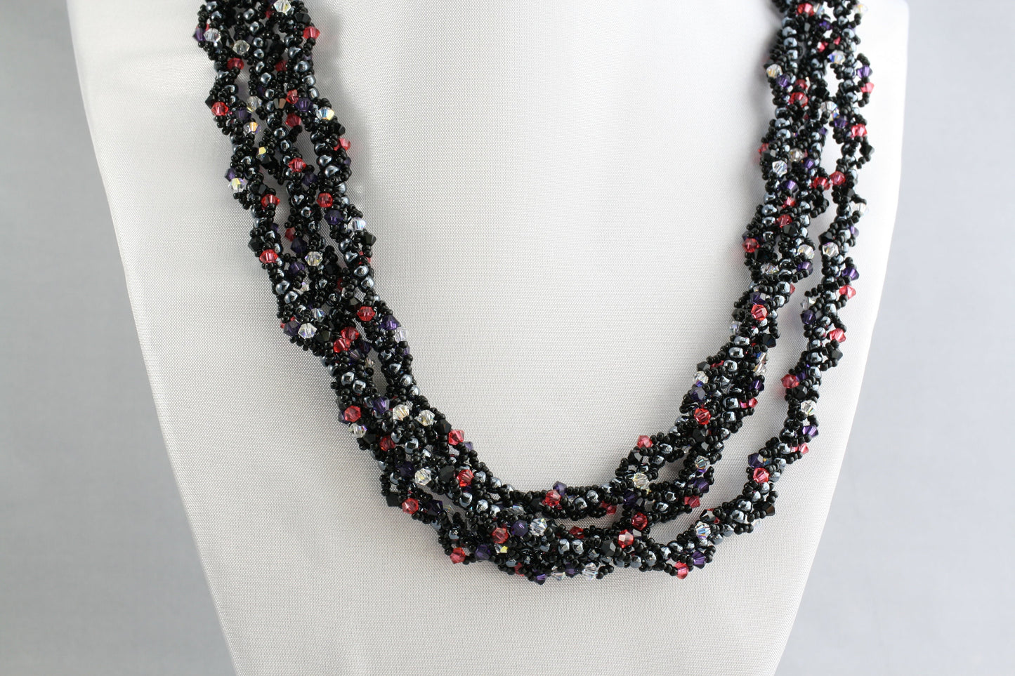 Spiral Rope Endless No Clasp Beaded Necklace