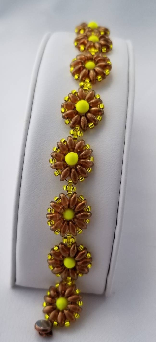 Sunflower Beaded Bracelet