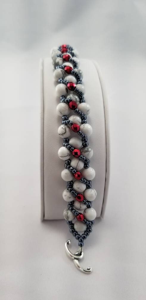 White Howlite Gemstone Bracelet