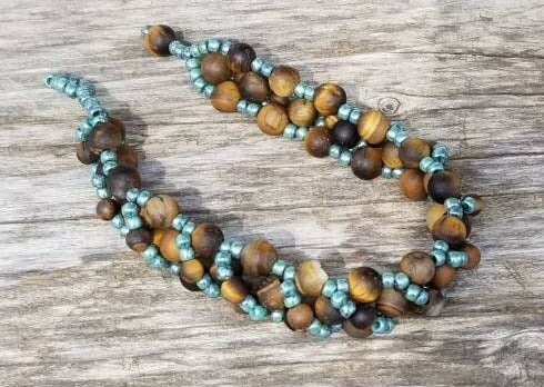 Natural Tiger's Eye Gemstone Bracelet