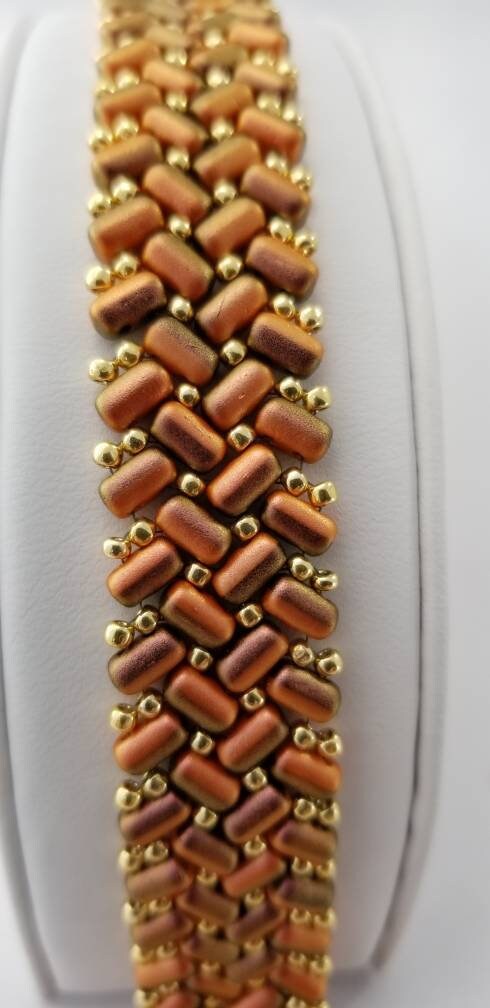 Carrots & Spice Herringbone Bracelet