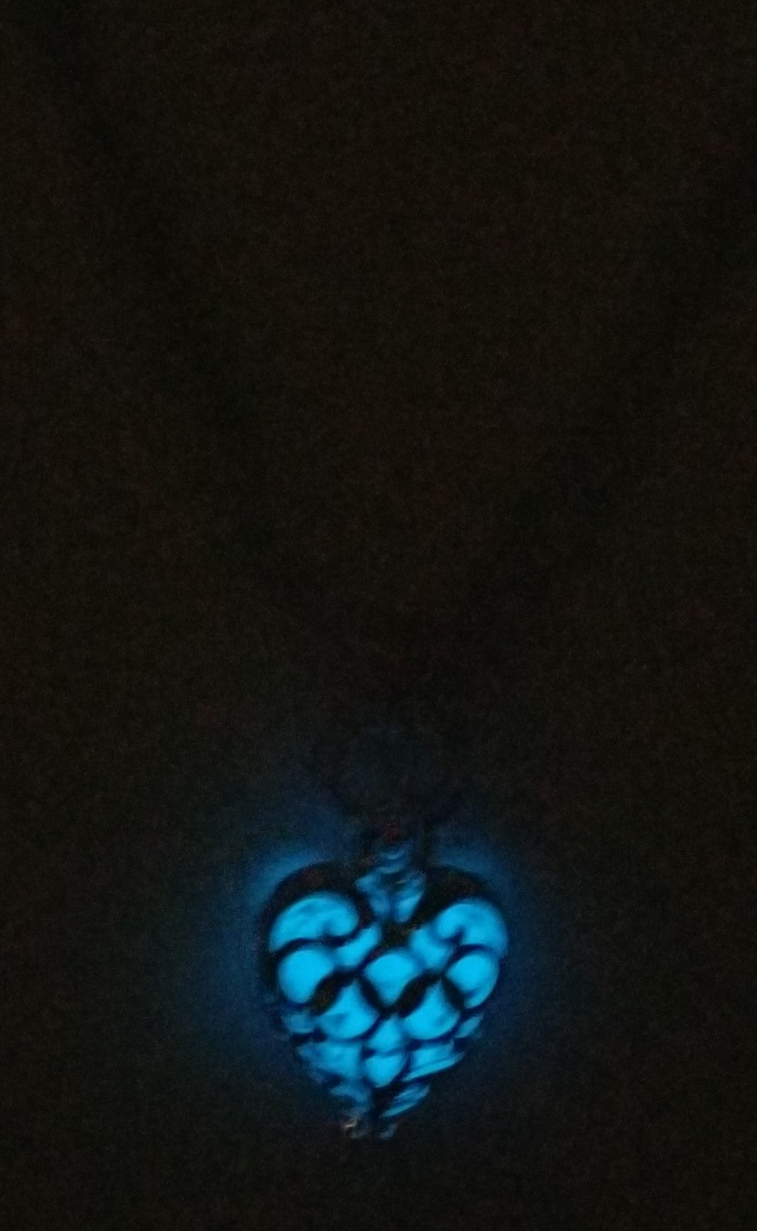 a heart shaped glow in the dark